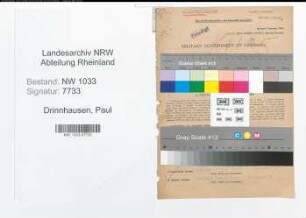 Entnazifizierung Paul Drinnhausen , geb. 24.10.1908 (Polizeibeamter)