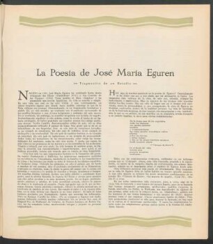 La Poesía de José María Eguren : Fragmentos de un Estudio
