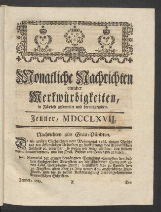 Jenner, MDCCLXVII