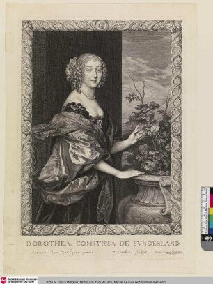 Dorothea. Comitissa de Sunderland; [Dorothy Sidney of Sunderland]