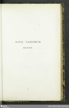 Notae Variorum Selectae