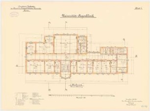 Rheinische Friedrich-Wilhelms-Universität Bonn Augenklinik: Grundriss 1. Obergeschoss 1:100