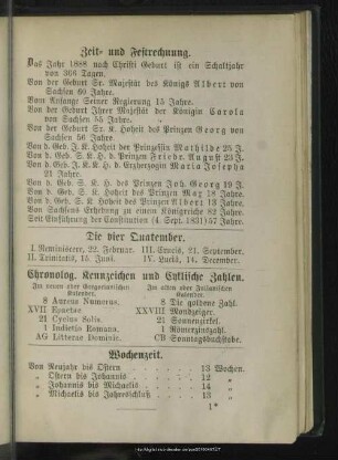 Die vier Quatember