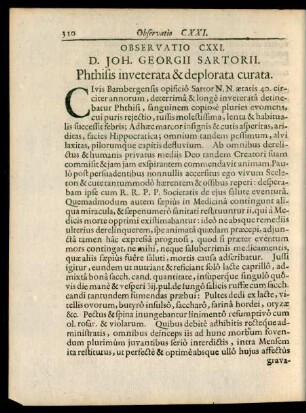 D. Joh. Georgii Sartorii