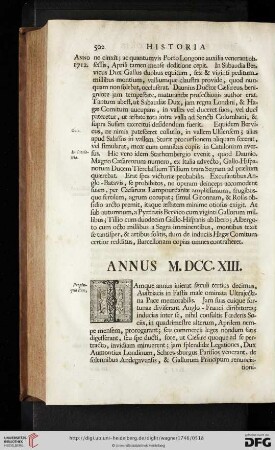 Annus M.DCC.XIII.