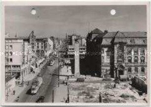 Karlsruhe, Kaiserstraße und Hauptpost