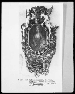 Epitaph der Marie Magdalene von Wildungen, verstorben 1881