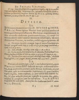 II. Divisio.