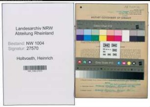 Entnazifizierung Heinrich Holtvoeth , geb. 08.09.1889 (Dreher)