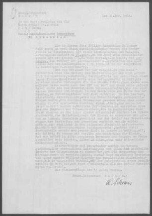 Rosenfeld: Inspektionsbericht 1954