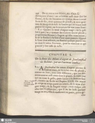 Chapitre L. De la fonte des Mines d'argent de Joachimsthal en Bohême, par un Fourneau courbe