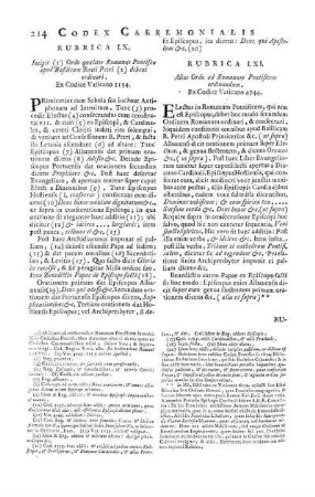 Rubrica LXI. - Rubrica LXIII.