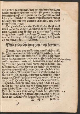 Und redet die warheit von hertzen.