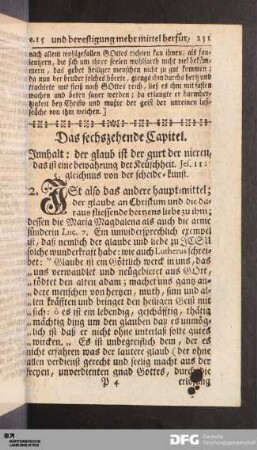 Das sechszehende Capitel.