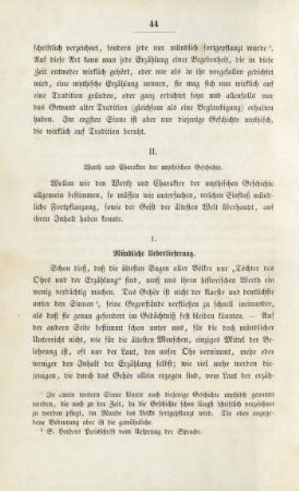 1. Mündliche Ueberlieferung