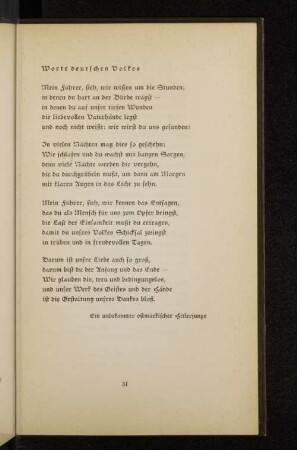 Worte deutschen Volkes
