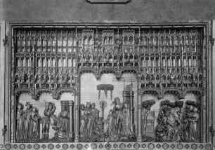 Altar der Heiligen und Märtyrer — Mittelflügel mit drei Heiligenlegenden