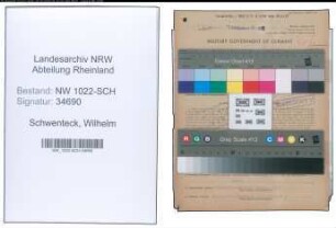 Entnazifizierung Wilhelm Schwenteck , geb. 13.12.1902 (Betriebsleiter)