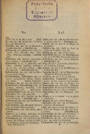 Ny Dansk-Tydsk og Tydsk-Dansk Lomme-Ordbog : Nyt Aftryk. Neues Taschen-Wörterbuch der dänischen und deutschen Sprache