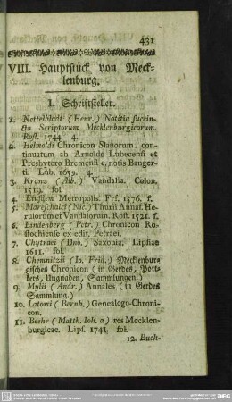 VIII. Hauptstück von Mecklenburg