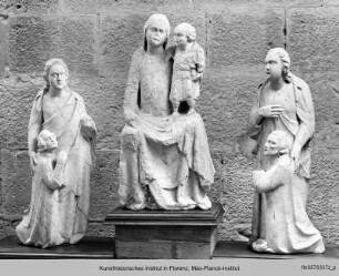 Thronende Madonna mit Engeln und Stiftern
