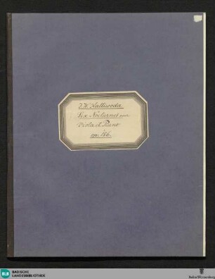 Liv. 1: Six nocturnes pour viola & piano, op. 186