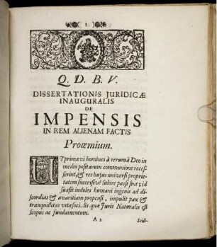 Proœmium. - Caput Quartum De Utilibus Impensis.