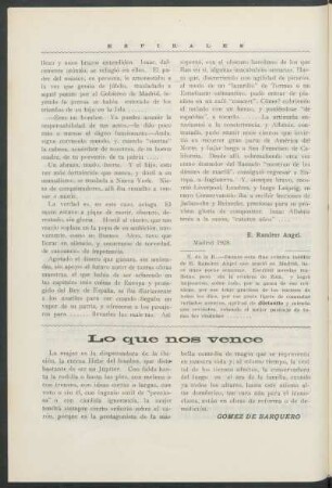 Lo que nos vence