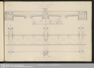 Schiebebrücke von 38 Fuss Breite