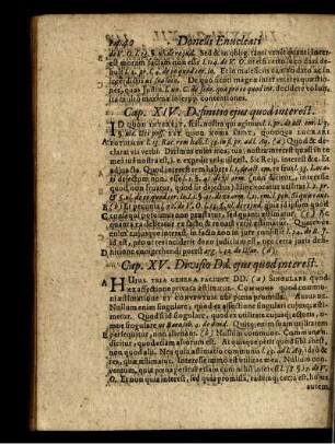 Cap. XV. Divisio Dd. ejus quod interest