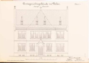 Amtsgericht, Uslar: Vorderansicht 1:100