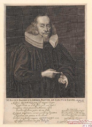 Justus Jakob Leibnitz, Pfarrer bei St. Jakob