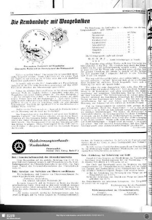 Die Armbanduhr mit Waagebalken