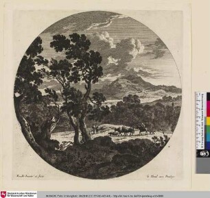 [Waldlandschaft mit Hirten und ihren Tieren]
