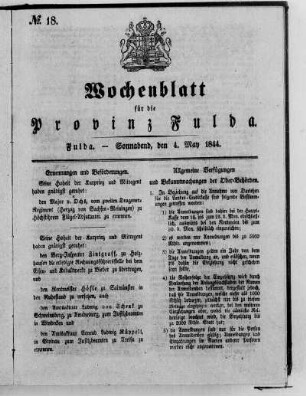 Nr. 18, Ausgabe vom 4. Mai 1844 [S. 344/345 fehlt]
