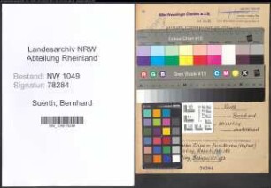 Entnazifizierung Bernhard Suerth , geb. 18.08.1900 (Werkmeister)