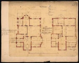 Villa Kunheim, Berlin-Niederschönweide: Grundriss EG und 1.OG