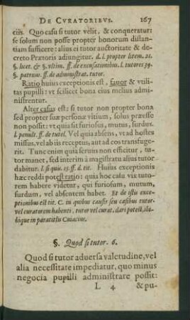 §. Quod si tutor. 6.