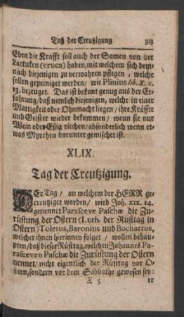 XLIX. Tag der Creutzigung
