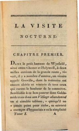 La visite nocturne, 1