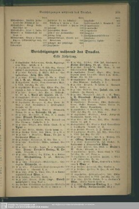 Berichtigungen während des Druckes