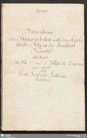Beschreibung der Häuerarbeiten auf dem Kupferschiefer-Flötze in der Grafschaft-Mansfeld - 17.6850 4.