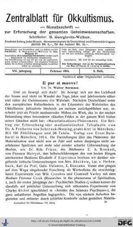 8. Heft (Feb. 1914)