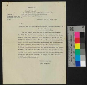 Brief (Abschrift) - Dokument