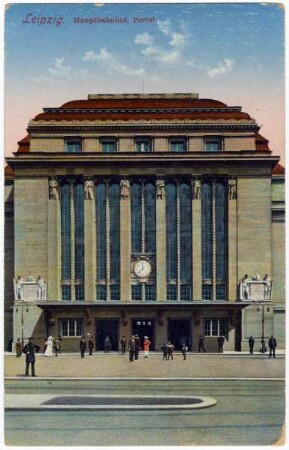 Leipzig. Hauptbahnhof, Portal