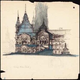 Rathaus, Hamburg (?): Schnitt
