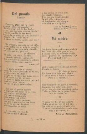 Del pasado : Tango