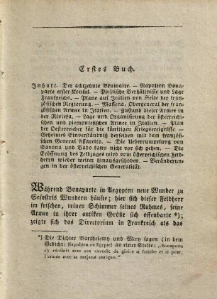 Geschichte der Feldzüge der Franzosen in Italien während des Consulates Napoleon Bonaparte's in den Jahren 1800 und 1801, 1