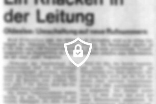 Ein Knacken in der Leitung