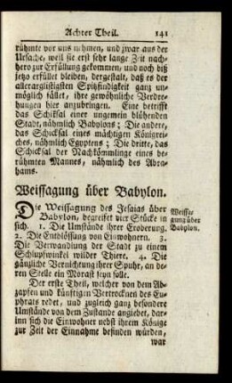 Weissagung über Babylon